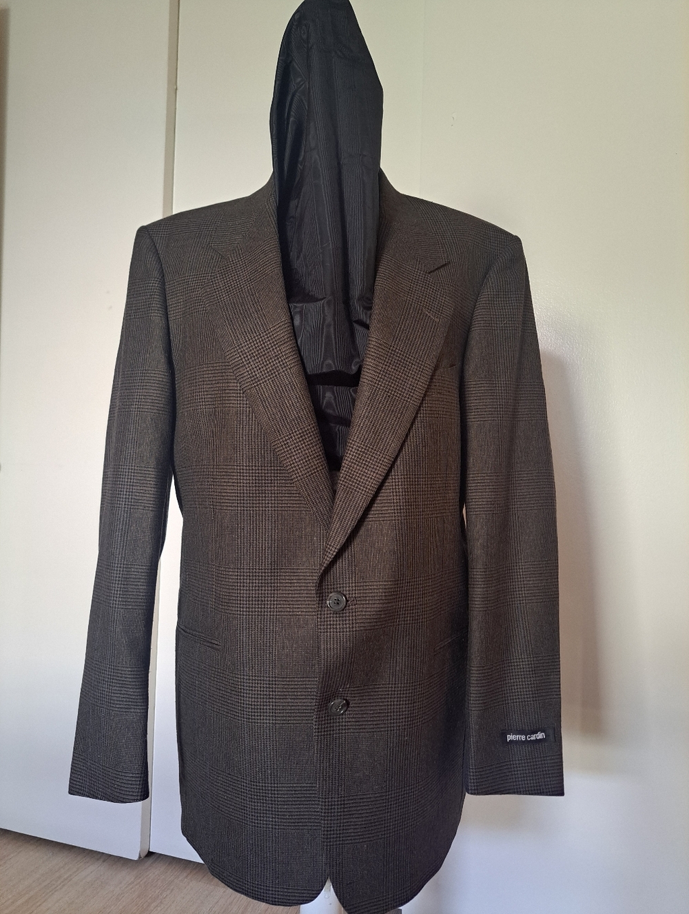 Pierre Cardin Brown Glen Plaid Sport Coat